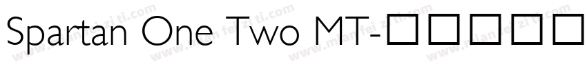 Spartan One Two MT字体转换